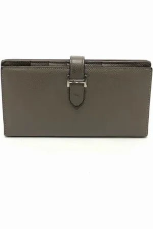 Hermès Dames, Pre-owned, Grijs, Maat: ONE Size Leer