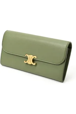 Céline Dames, Pre-owned, Groen, Maat: ONE Size Leer