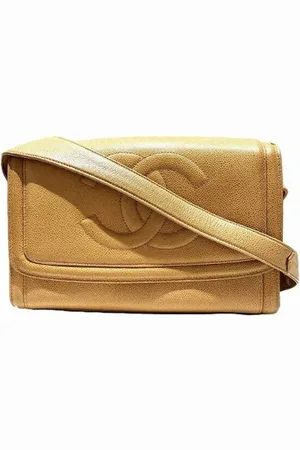 CHANEL Dames, Pre-owned, Bruin, Maat: ONE Size Leer