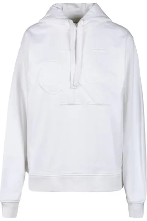 Calvin Klein Dames, Sweatshirts & Hoodies, Wit, Maat: XL Katoen