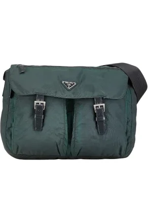 Prada Dames, Pre-owned, Groen, Maat: ONE Size Leer