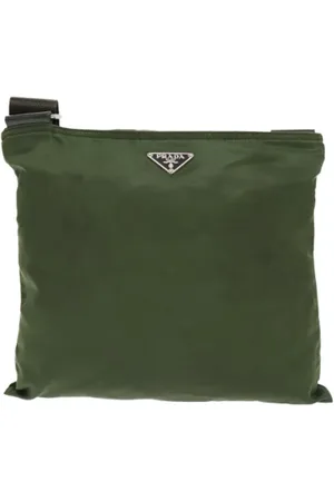 Prada Dames, Pre-owned, Groen, Maat: ONE Size Nylon
