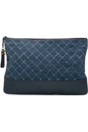 CHANEL Dames, Pre-owned, Blauw, Maat: ONE Size Denim