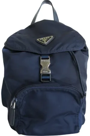 Prada Dames, Pre-owned, Blauw, Maat: ONE Size Nylon