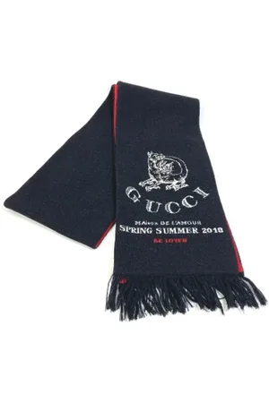 Gucci Dames, Pre-owned, Zwart, Maat: ONE Size Wol