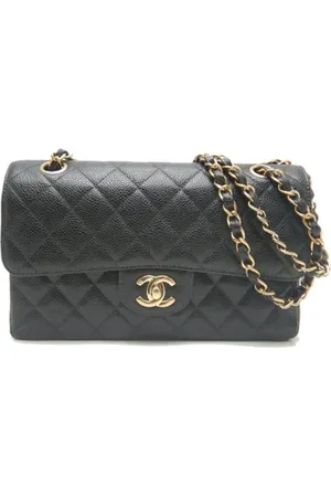 CHANEL Dames, Pre-owned, Zwart, Maat: ONE Size Leer