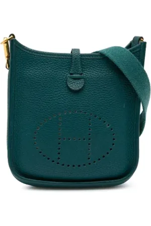 Hermès Dames, Pre-owned, Blauw, Maat: ONE Size Leer