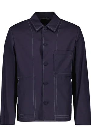 Dior Heren, Jassen, Blauw, Maat: L Katoen