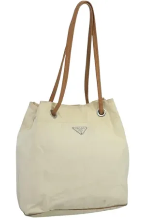 Prada Dames, Pre-owned, Wit, Maat: ONE Size Nylon