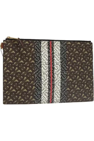 Burberry Dames, Pre-owned, Bruin, Maat: ONE Size Leer