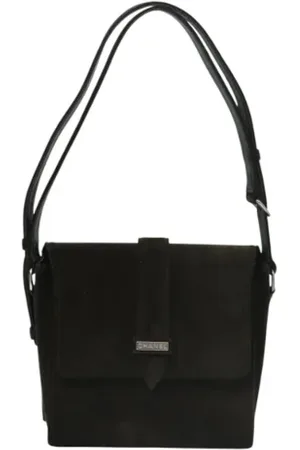 CHANEL Dames, Pre-owned, Bruin, Maat: ONE Size Suède