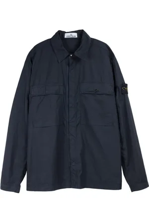 Stone Island Heren, Jassen, Blauw, Maat: XL Katoen