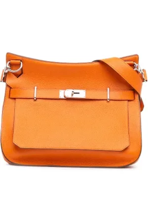 Hermès Dames, Pre-owned, Oranje, Maat: ONE Size Leer