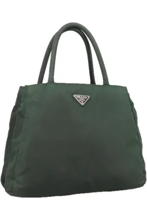 Prada Dames, Pre-owned, Groen, Maat: ONE Size Nylon