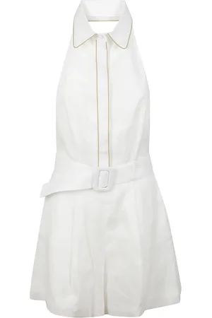MVP Wardrobe Dames, Jumpsuits & Playsuits, Wit, Maat: S Linnen