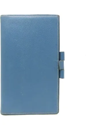 Hermès Dames, Pre-owned, Blauw, Maat: ONE Size Leer