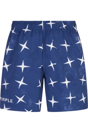 Purple Brand Heren, Badkleding, Blauw, Maat: L Poliester