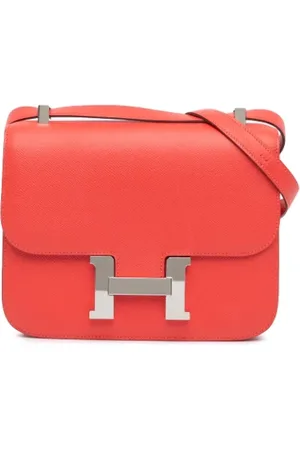 Hermès Dames, Pre-owned, Oranje, Maat: ONE Size Leer
