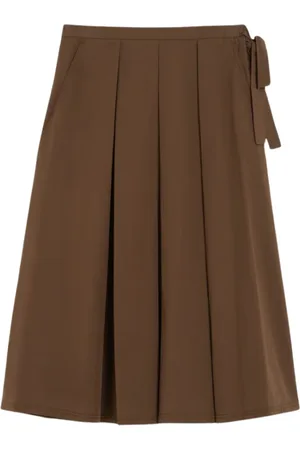 Max Mara Dames, Rokken, Bruin, Maat: S Katoen