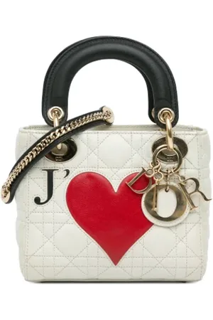 Dior Dames, Pre-owned, Wit, Maat: ONE Size Leer