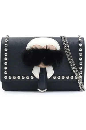 Fendi Dames, Pre-owned, Zwart, Maat: ONE Size Leer