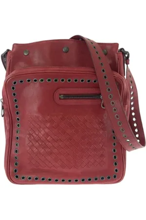 Bottega Veneta Heren, Pre-owned, Rood, Maat: ONE Size Leer
