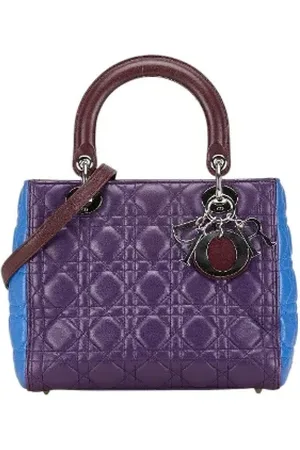 Dior Dames, Pre-owned, Paars, Maat: ONE Size Leer