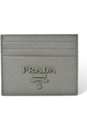 Prada Dames, Pre-owned, Grijs, Maat: ONE Size Leer