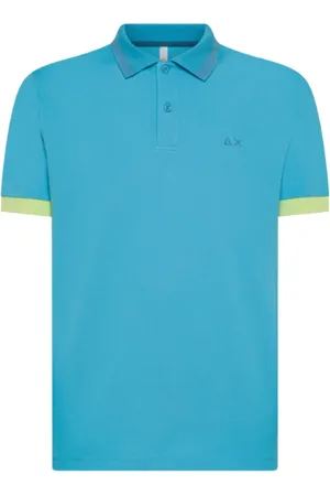sun68 Heren, Tops, Blauw, Maat: XL Katoen