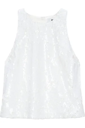 Msgm Dames, Tops, Wit, Maat: M