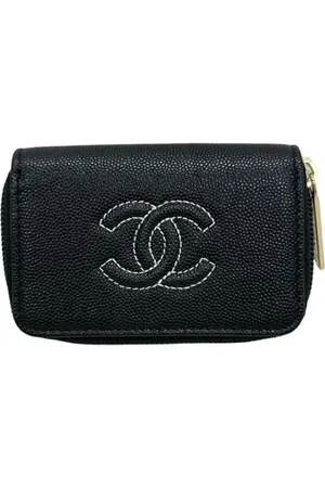 CHANEL Dames, Pre-owned, Zwart, Maat: ONE Size Leer