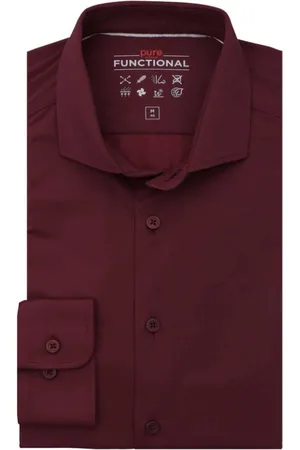 Hatico Heren, Overhemden, Rood, Maat: 2XL