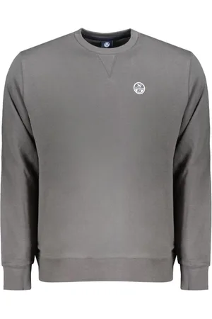 North Sails Heren, Sweatshirts & Hoodies, Grijs, Maat: M Katoen
