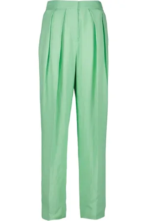 Stella McCartney Dames, Broeken, Groen, Maat: XS Viscose