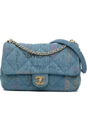 CHANEL Dames, Pre-owned, Blauw, Maat: ONE Size Denim