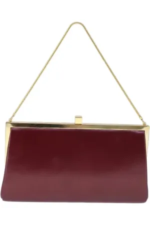 Burberry Dames, Pre-owned, Bruin, Maat: ONE Size Leer