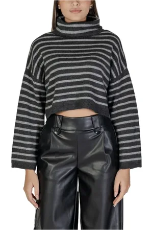 ONLY Dames, Truien, Grijs, Maat: L Spandex
