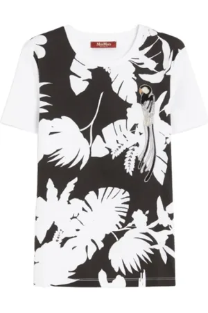 Max Mara Dames, Tops, Zwart, Maat: S Katoen