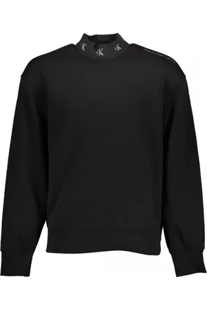 Calvin Klein Heren, Sweatshirts & Hoodies, Zwart, Maat: XL Katoen