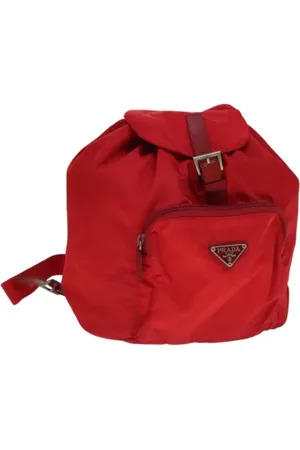 Prada Dames, Pre-owned, Rood, Maat: ONE Size Nylon