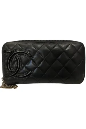CHANEL Dames, Pre-owned, Zwart, Maat: ONE Size Leer
