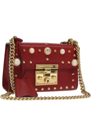 Gucci Dames, Pre-owned, Rood, Maat: ONE Size Leer