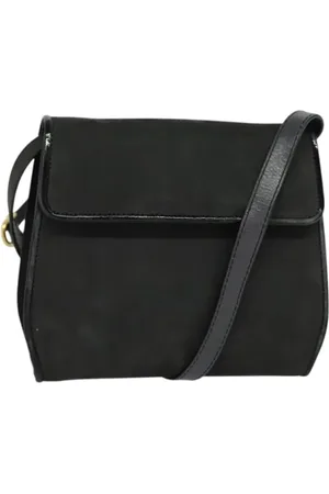 Salvatore Ferragamo Dames, Pre-owned, Zwart, Maat: ONE Size Suède