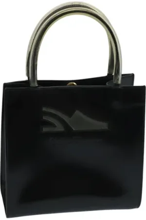 Salvatore Ferragamo Dames, Pre-owned, Zwart, Maat: ONE Size