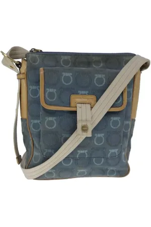 Salvatore Ferragamo Dames, Pre-owned, Blauw, Maat: ONE Size