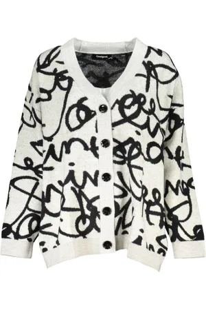 Desigual Dames, Truien, Wit, Maat: M Acryl