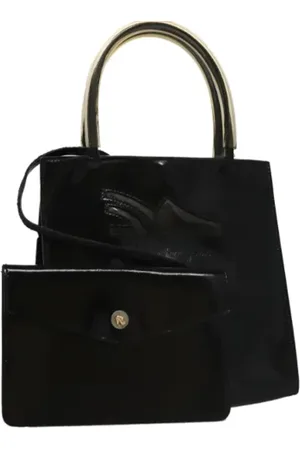 Salvatore Ferragamo Dames, Pre-owned, Zwart, Maat: ONE Size