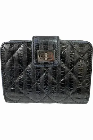 CHANEL Dames, Pre-owned, Zwart, Maat: ONE Size Leer