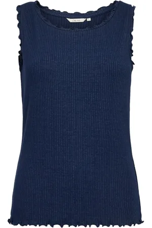 Cream Dames, Tops, Blauw, Maat: XL