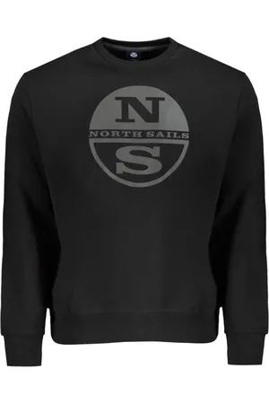 North Sails Heren, Sweatshirts & Hoodies, Zwart, Maat: L Katoen